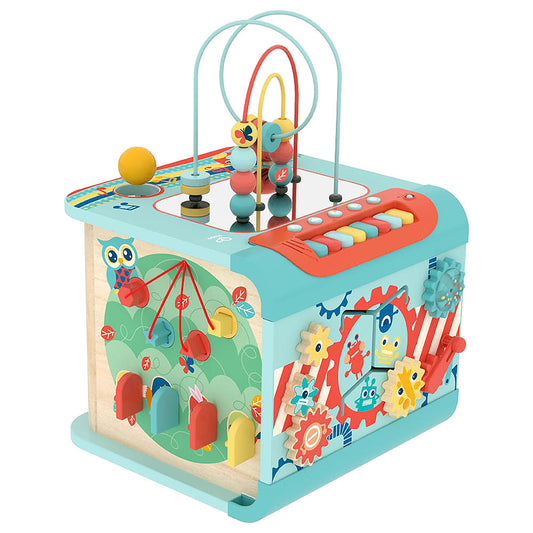 Hape Explore & Learn Musical Wooden Activity Magic Cube