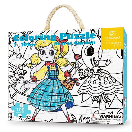 Tooky Land Coloring Puzzle ? Secret Garden