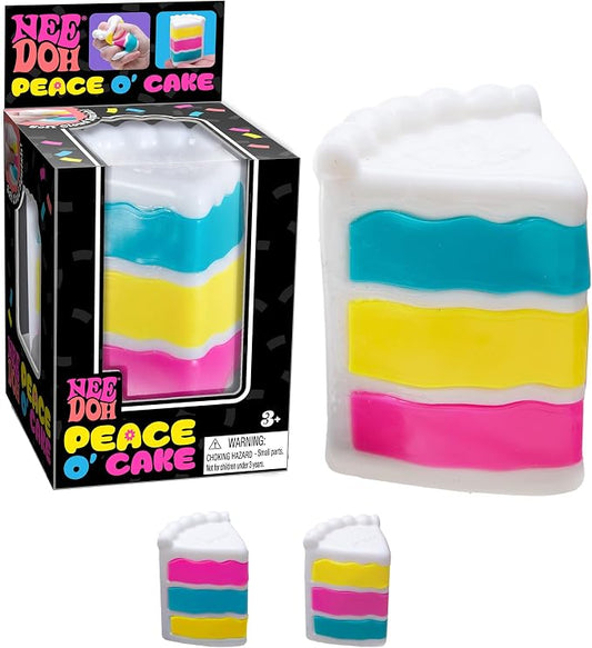 Schylling Needoh Peace O Cake - Sensory Squeeze Toy