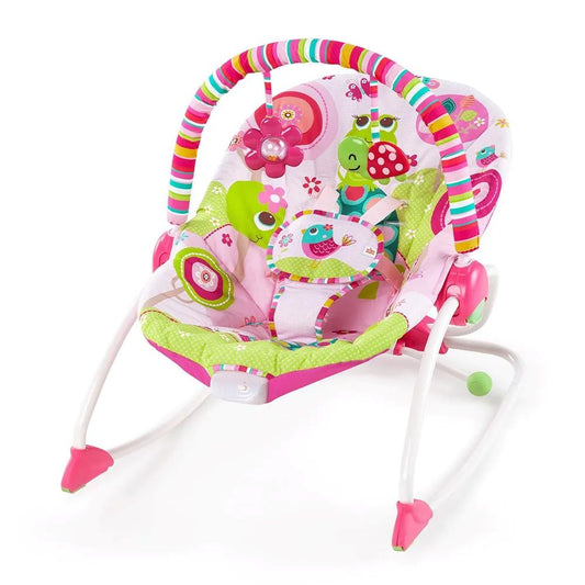 Bright Starts Raspberry Garden Rocker