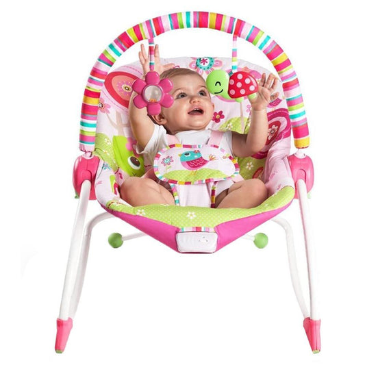 Bright Starts Raspberry Garden Rocker