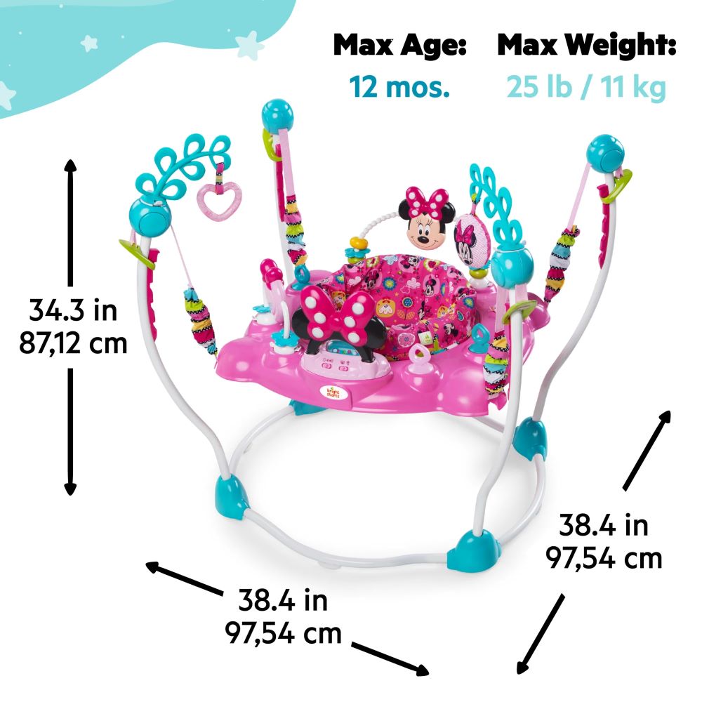 Bright Starts Disney Minnie Mouse Peekaboo Activity Jumper