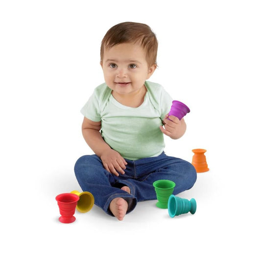 Baby Einstein Stack And Squish Cups Sensory Stacking Toys