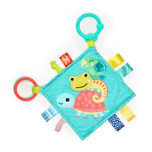 Bright Starts Fuzzy Feelies Soothing Blankie – best toy shop in Qatar