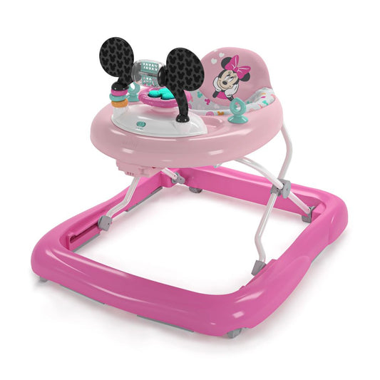 Bright Starts Minnie Mouse Tiny Trek Walker, Forever Besties, 2-In-1 Walker