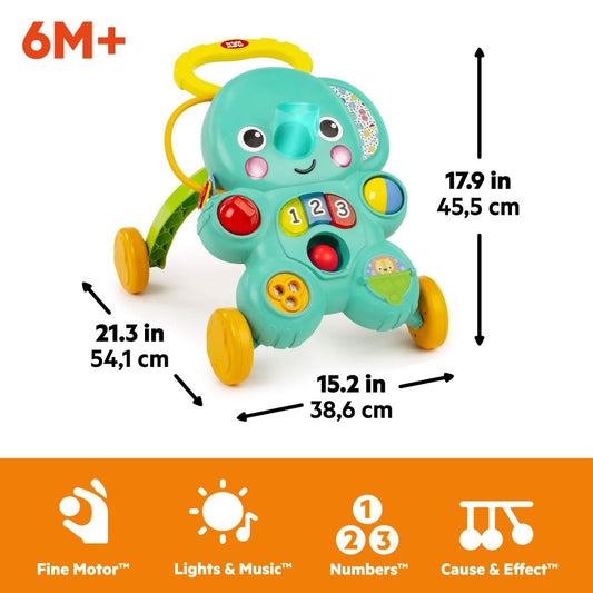 Bright Starts Stroll 'n Roll 2-in-1 Ball Play Walker - Elephant