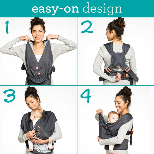 Infantino Hug & Cuddle Adjustable Hybrid Wrap Carrier