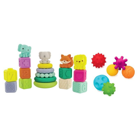 Infantino Stackable Balls, Blocks & Buddies Activity Playset