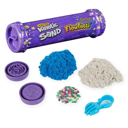 Kinetic Sand Flowfetti (4oz/113g) Play Sand with Glitter Mix-ins (Styles May Vary)