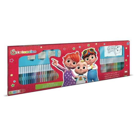 Multiprint Cocomelon Coloring Kit With 60 Felt-tip Pens