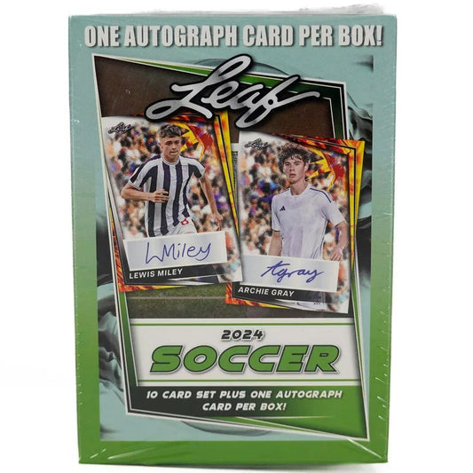 2024 Leaf Soccer Blaster Box (1 Autograph / Box) 10 Card Set