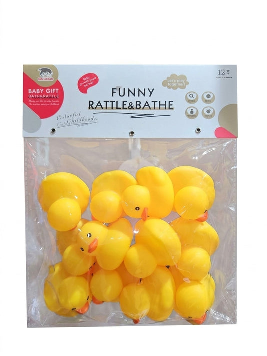 Funny Rattle & Bath Duck Set