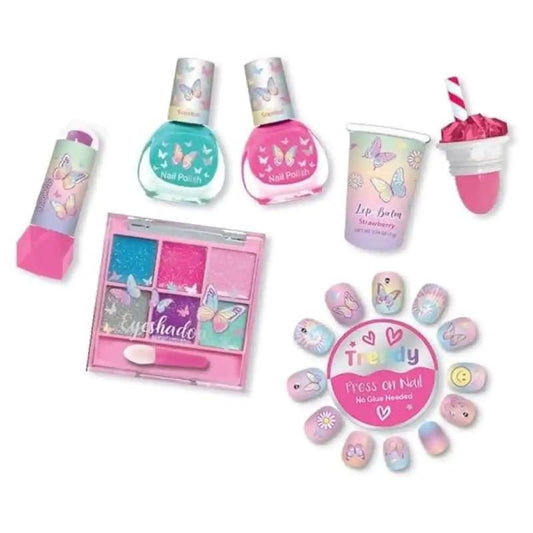 Hot Focus Tye Die Butterfly Carryall Cosmetic Set