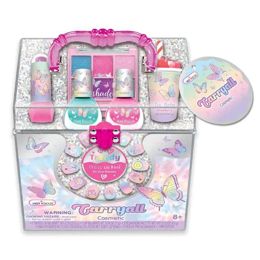 Hot Focus Tye Die Butterfly Carryall Cosmetic Set