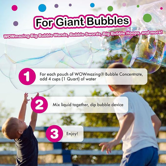 WOWMAZING™ Giant Bubble Concentrate Refill – 3 Pack