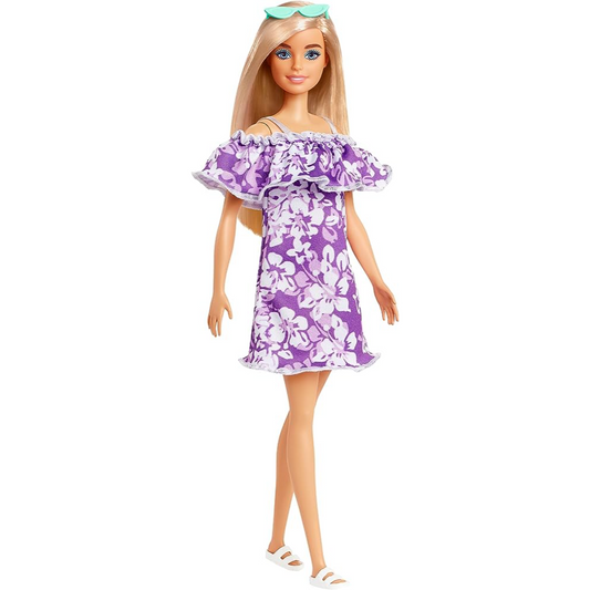 Barbie Loves The Ocean Doll With Purple Floral Dress