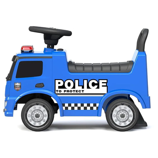 Moon Mercedes Benz Police Licensed-Foot To Floor Ride On For 12 To 36 Months - Blue