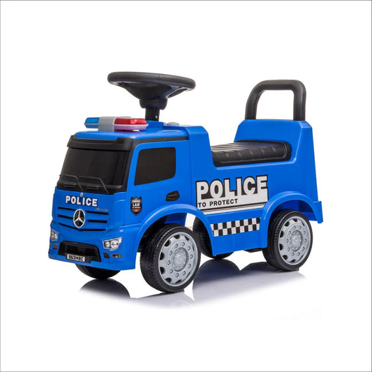 Moon Mercedes Benz Police Licensed-Foot To Floor Ride On For 12 To 36 Months - Blue