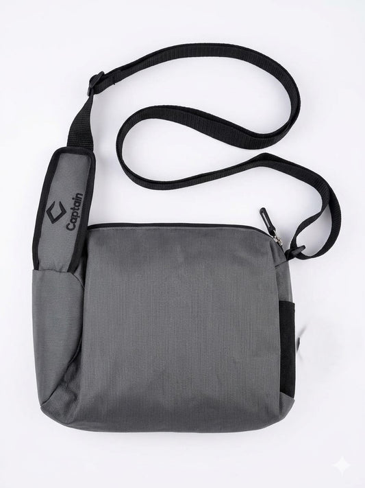 Captain Duffle Casual Side Bag Gray | Travel Gym Bag | Everyday Carry Shoulder Bag