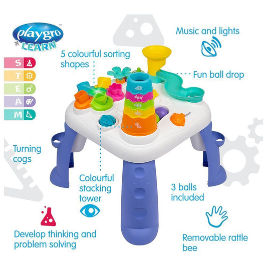 Playgro Sensory Explorer Music & Lights Activity Table