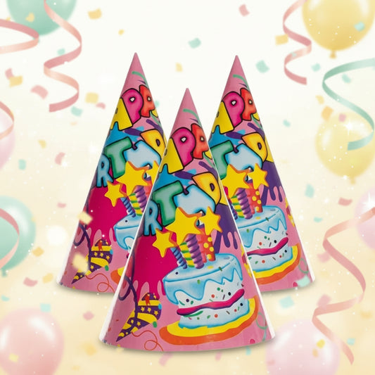 PARTY PAPER HAT 34cm 6.PC