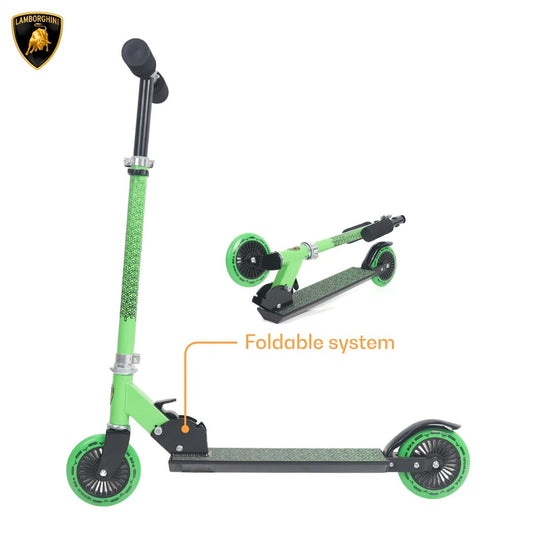LAMBORGHINI 2-WHEEL FOLDABLE SCOOTER - GREEN