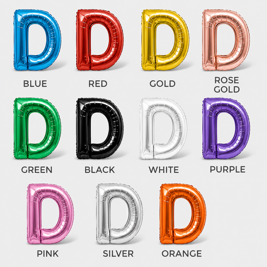 16" Foil Balloon Letter "D"