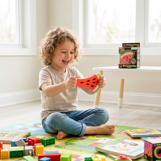 Needoh Watermelon Slice Squishy - Sensory Toy - Kids