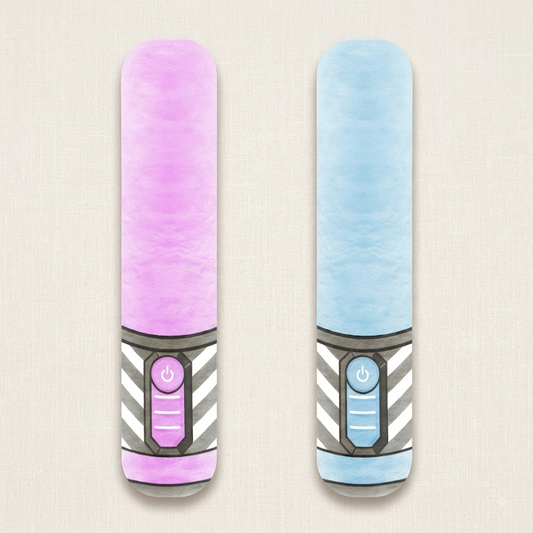 Fluffy Fighterz Lightsaber Toy – Pink & Blue Pair Pack