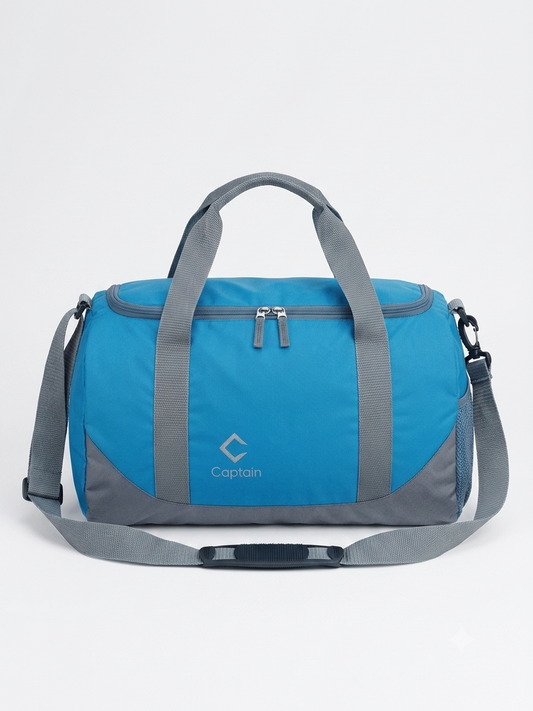 Captain Duffle Casual Side Bag Light Blue | Travel Gym Bag | Everyday Carry Shoulder Bag