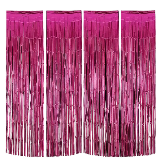 Shimmering Foil Fringe Curtain Backdrop 1.pc - Purple ( 1 Meter (Width) x 1.8 Meters / 180 cm (Height) Regular price