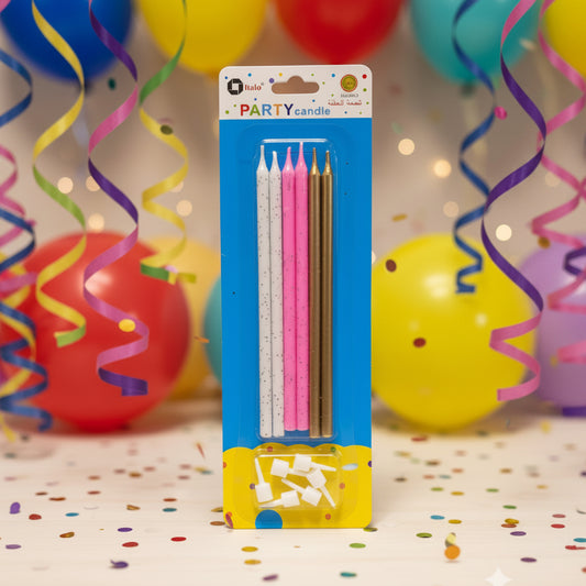 PARTY PENCIL CANDELS 4PCS
