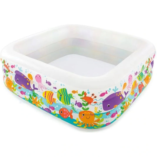 Intex Clearview Sea Aquarium Inflatable Pool - 159cm X 159cm X 50cm