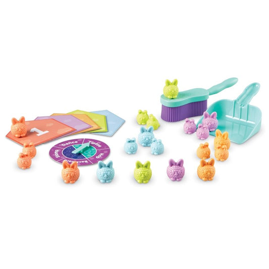 Learning Resources - Count And Clean Dust Bunnies - 29 Pieces