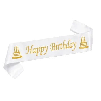 Happy Birthday Sash.(For Birthday Party)