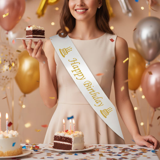Happy Birthday Sash.(For Birthday Party)