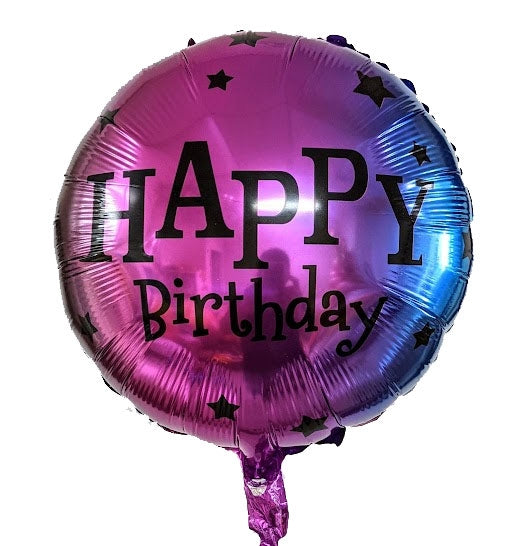 Happy Birthday Foil Balloon – 18 Inch (Helium Filled)