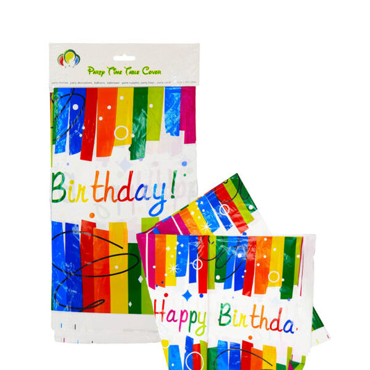 Table Cover Happy Birthday (180 x 120 cm)
