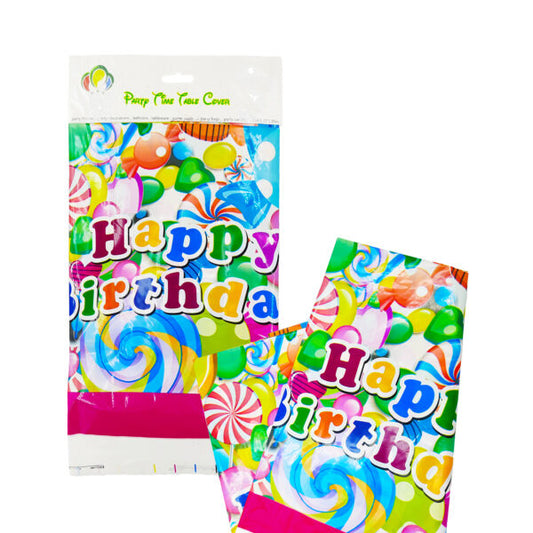 Table Cover Happy Birthday (180 x 120 cm)