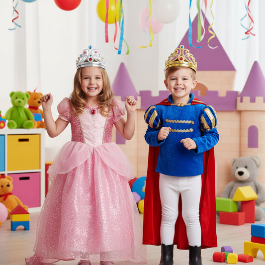 PARTY HAPPY BIRTHDAY CROWN GOLD & SILVER