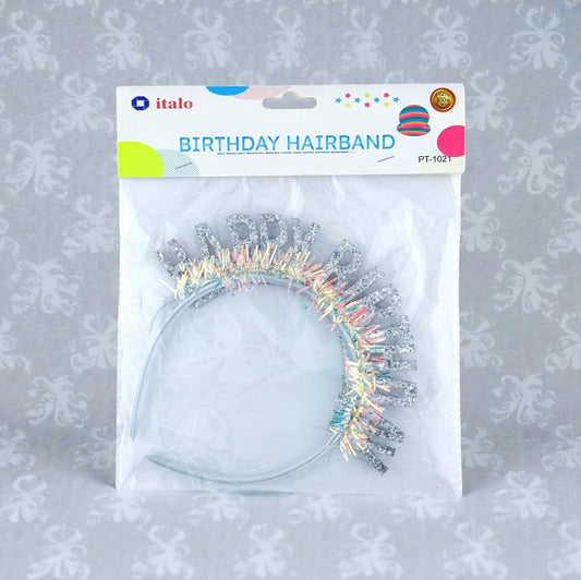 ITALO BIRTHDAY HAIRBAND (SILVER)
