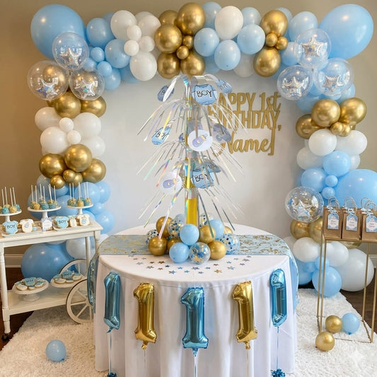 "It's A Boy" Metallic Table Fountain