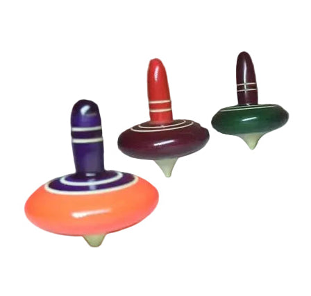 Handmade Wooden Spinning Top – 1 Piece