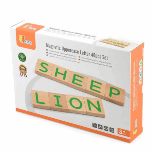 Viga - Magnetic Uppercase Letter 40pcs Set