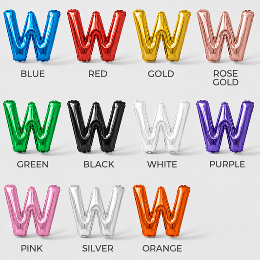 16" Foil Balloon Letter "W"