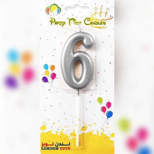 Party - Number Candle (Number 6)
