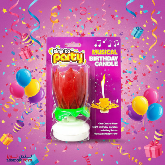 Musical Birthday Lotus Candle