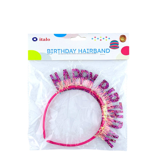 ITALO BIRTHDAY HAIRBAND (PINK)