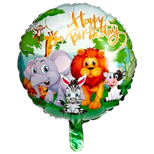 Safari Animals Foil Balloon – 18 Inch (Helium Filled)