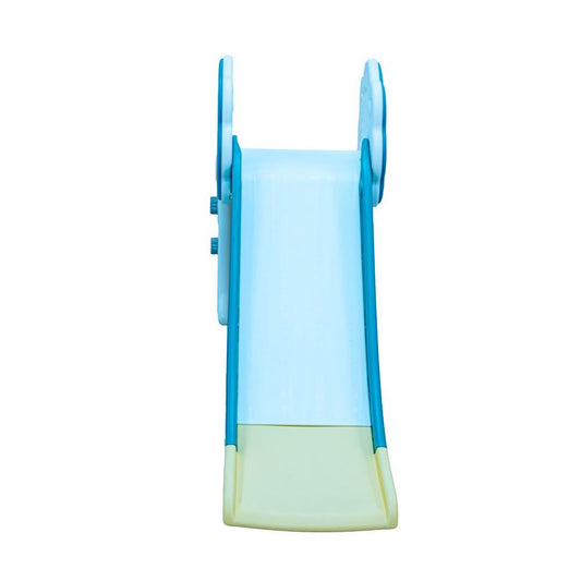 Little Toddler Medium Size Slide with Basketball Hoop, Light Mint Green - White